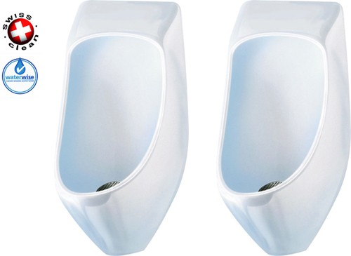 Larger image of Waterless Urinal 2 x Eco Urinal With Trap & ActiveCube (Polycarbonate).