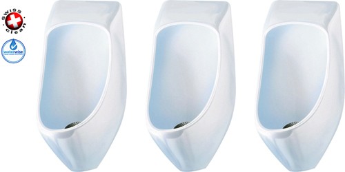 Larger image of Waterless Urinal 3 x Eco Urinal With Trap & ActiveCube (Polycarbonate).