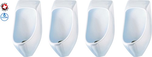 Larger image of Waterless Urinal 4 x Eco Urinal With Trap & ActiveCube (Polycarbonate).