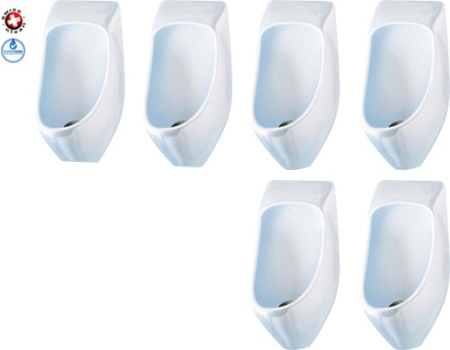 Larger image of Waterless Urinal 6 x Eco Urinal With Trap & ActiveCube (Polycarbonate).
