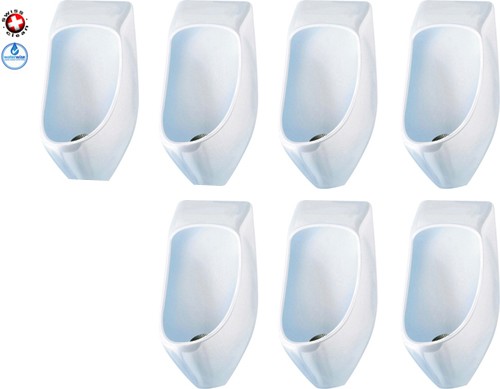 Larger image of Waterless Urinal 7 x Eco Urinal With Trap & ActiveCube (Polycarbonate).