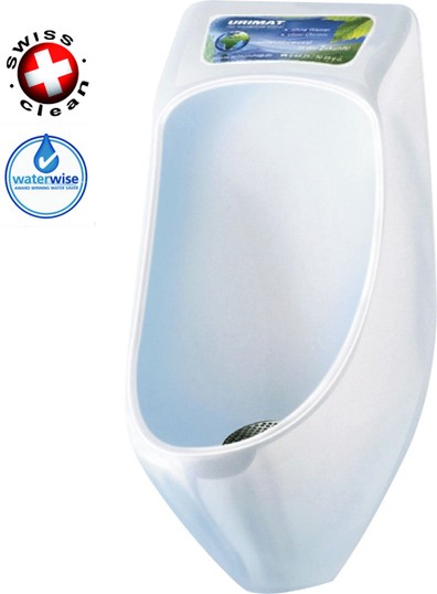 Larger image of Waterless Urinal 1 x Eco Plus Urinal With Trap & ActiveCube (Polycarbonate).