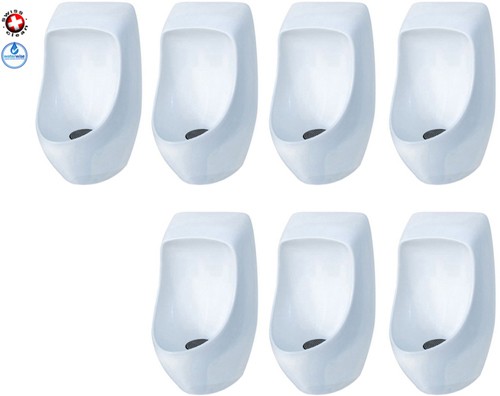 Larger image of Waterless Urinal 7 x Ceramic Urinal With Trap & ActiveCube.