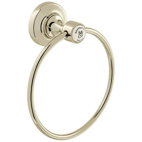Larger image of Vado Axbridge Traditional Towel Ring (Bright Nickel).