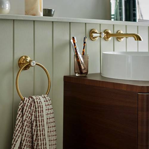 Example image of Vado Axbridge Traditional Towel Ring (Bright Nickel).