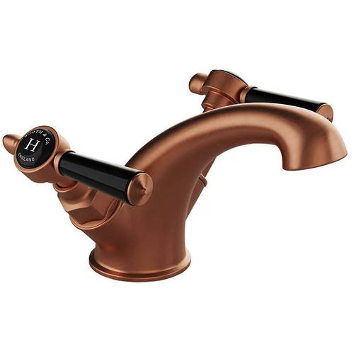Larger image of Vado Axbridge Mono Basin Mixer Tap With Lever Handles (Brushed Bronze).