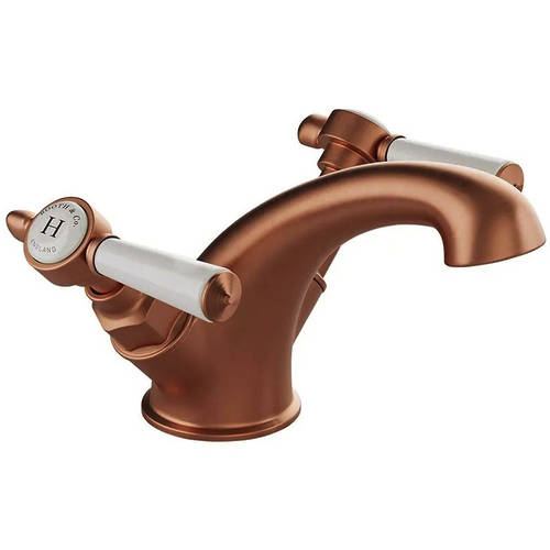 Larger image of Vado Axbridge Mono Basin Mixer Tap With Lever Handles (Brushed Bronze).