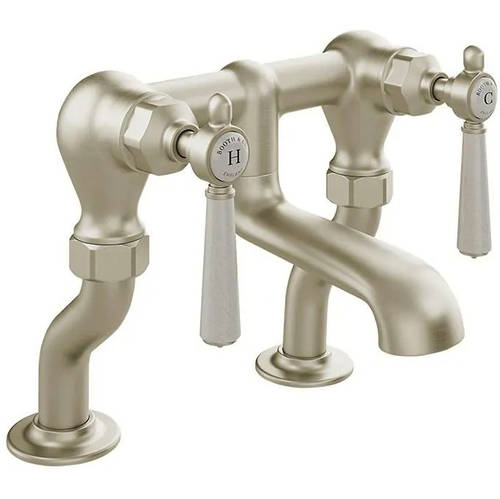 Larger image of Vado Axbridge Bath Filler Tap With Lever Handles (Brushed Nickel).