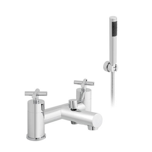 Larger image of Vado Elements Bath Shower Mixer Tap With Kit (Chrome).