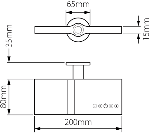 Technical image of Vado Identity Digital Basin Tap With Concealed Control Unit (Only 1 remaining).