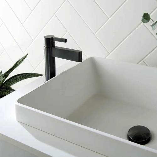 Example image of Vado Edit Mono Basin Mixer Tap (Brushed Black).