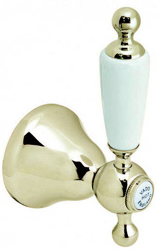 Larger image of Vado Kensington Concealed Stop Valve (Gold & White, 3/4").