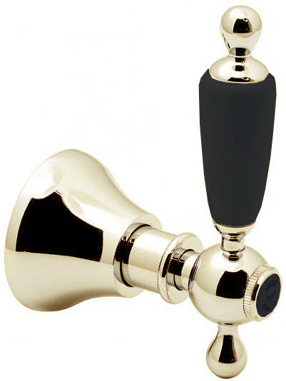 Larger image of Vado Kensington Concealed Stop Valve (Gold & Black, 1/2").