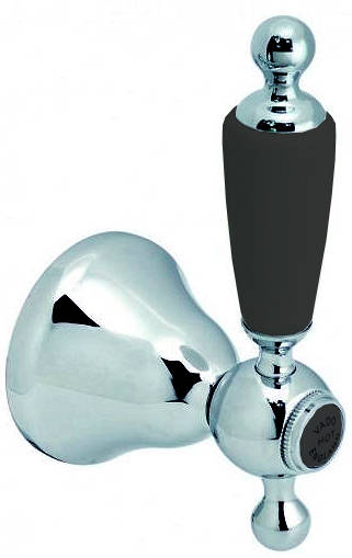 Larger image of Vado Kensington Concealed Stop Valve (Chrome & Black, 3/4").