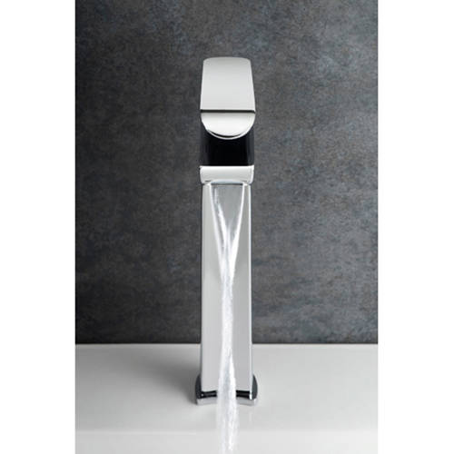 Example image of Vado Kovera Extended Mono Basin Mixer Tap (Chrome).