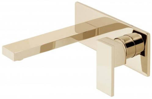 Larger image of Vado Notion Wall Mounted Basin Mixer Tap (Polished Gold).