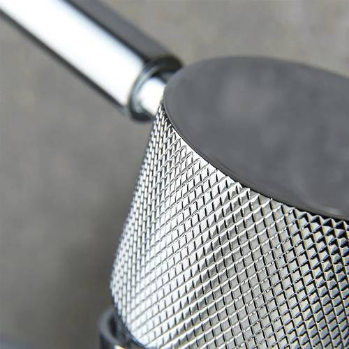 Example image of Vado Origins Slimline Mono Basin Mixer Tap With Knurled Accents & Waste (Chrome).