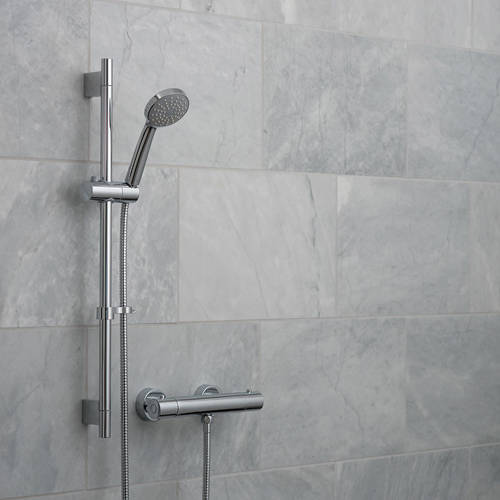 Example image of Vado Shower Packs Prima Thermostatic Shower Pack & Brackets (Chrome).