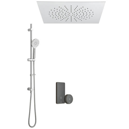 Larger image of Vado Sensori SmartTouch Shower, Remote, Square Head & Slide Rail  (2-Way).