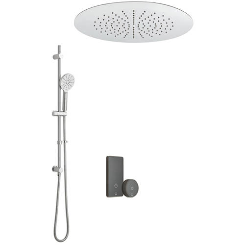 Larger image of Vado Sensori SmartTouch Shower, Remote, Round Head & Slide Rail  (2-Way).