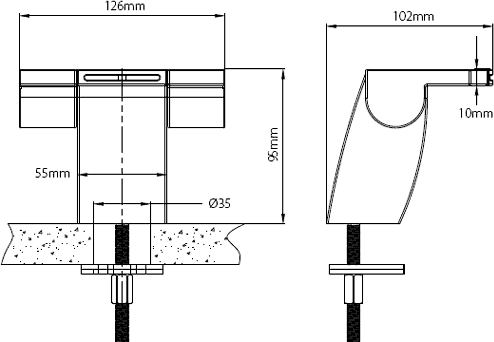 Technical image of Vado Summit Waterfall Basin Tap (Chrome) SUM-100/CC-C/P