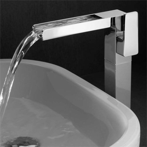 Example image of Vado Synergie High Rise Waterfall Basin Tap (Chrome).