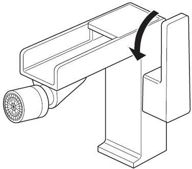 Technical image of Vado Synergie Bidet Tap (Chrome).