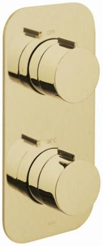 Larger image of Vado Altitude 2 Outlet Thermostatic Shower Valve (Brushed Gold).