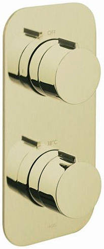 Larger image of Vado Altitude 2 Outlet Thermostatic Shower Valve (Polished Gold).