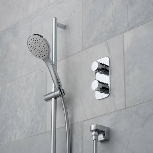 Example image of Vado Shower Packs Thermostatic Shower Set With 1 Outlet (Chrome).