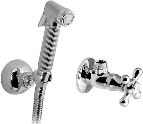 Larger image of Vado Shattaf Luxury Hand Held Bidet Spray Kit With Stop Cock (Chrome).