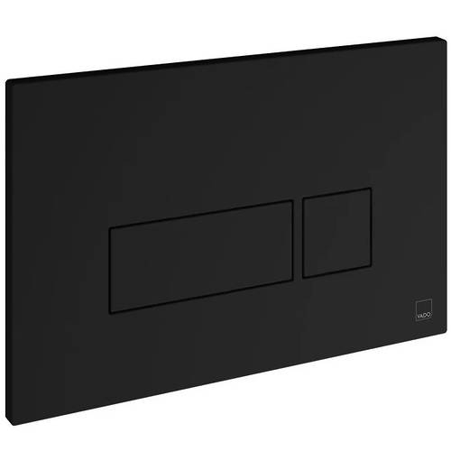 Larger image of Vado Flush Plate With Square Buttons (Matt Black).