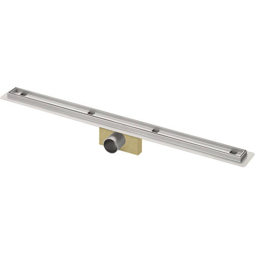 Larger image of VDB Tile Drains Shower Tile Channel 700x50mm (Stainless Steel).