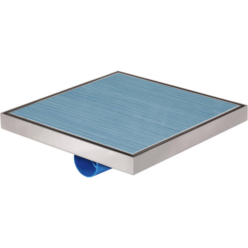 Larger image of VDB Tile Drains Shower Tile Drain 396x396mm (Stainless Steel).