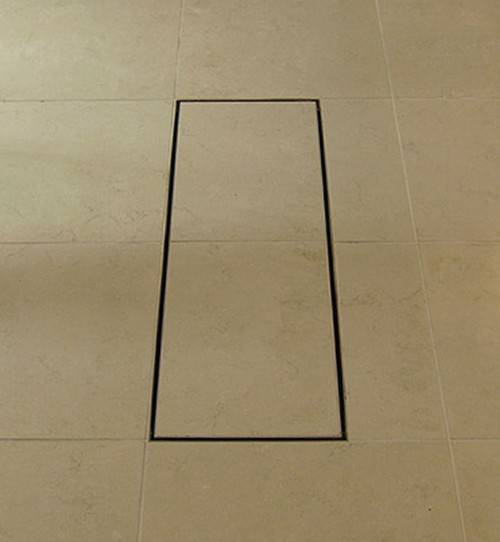 Example image of VDB Tile Drains Shower Tile Channel 815x200mm (Stainless Steel).