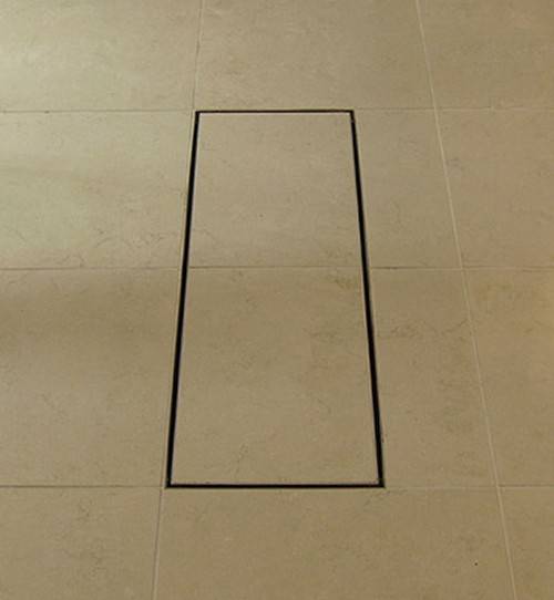 Example image of VDB Tile Drains Shower Tile Channel 910x300mm (Stainless Steel).
