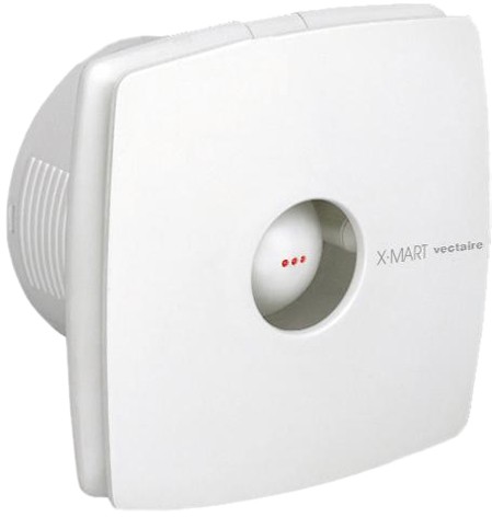 Larger image of Vectaire X-Mart Timer Extractor Fan With Humidistat. 150mm (White).