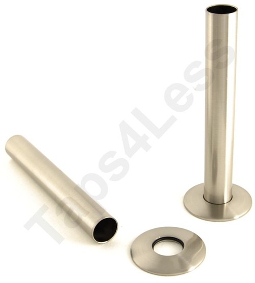 Larger image of Crown Radiator Valves Sleeve Kit For Radiator Pipes (130mm, S Nickel).