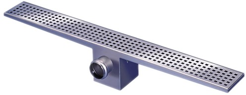 Larger image of Waterworld Rectangular Wetroom Shower Drain With Side Outlet. 1100mm.