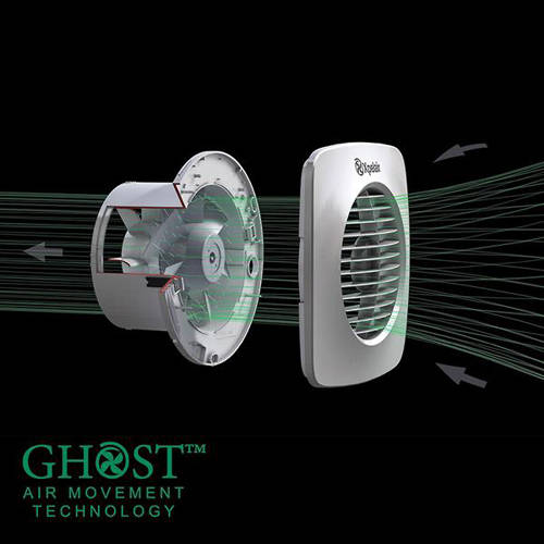 Example image of Xpelair Simply Silent Extractor Fan, Humidistat, Timer & Pullcord (100mm).