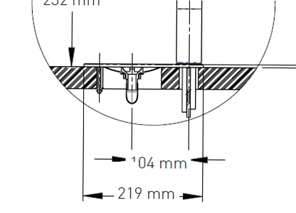 Technical image of Zip G5 Classic Filtered Boiling & Ambient Tap With Font (Gloss Black).