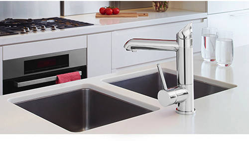 Example image of Zip G5 Classic AIO Boiling, Chilled & Sparkling Tap (Brushed Chrome, Vented).