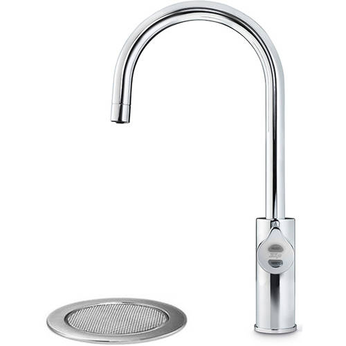 Example image of Zip Arc Design Filtered Boiling Water Tap & Font (41 - 60 People, Bright Chrome).
