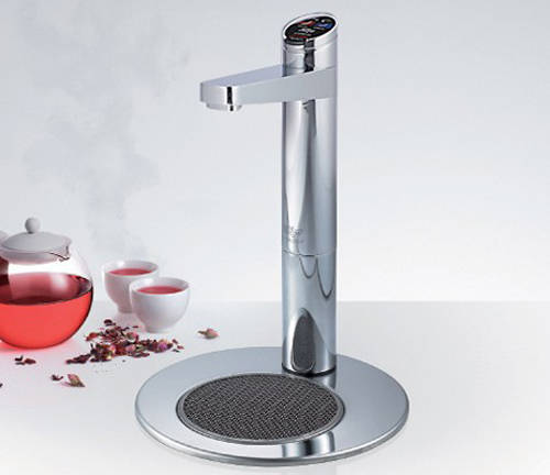 Larger image of Zip Elite Filtered Chilled & Sparkling Tap & Integrated Font (Brushed Chrome).