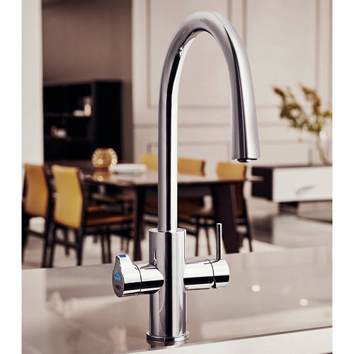 Example image of Zip Celsius Arc AIO Boiling & Chilled Water Tap (Bright Chrome).